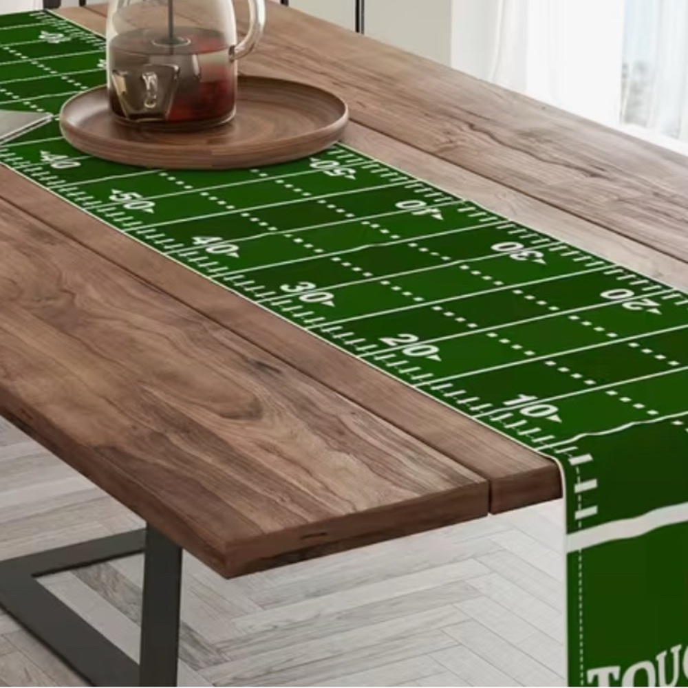 NEW! 🏈 Fall Football Field Table Runner - Picture 2 of 6